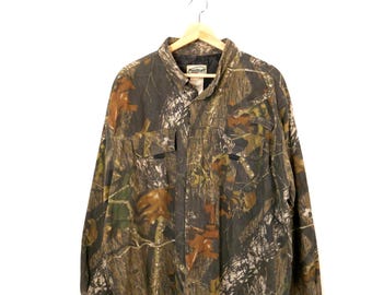 Vintage FieldStaff Men’s Camo Hunting Shirt by Mossy Oak