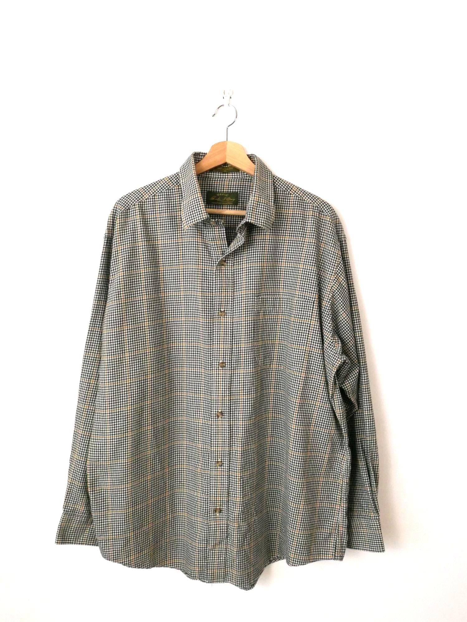 Chemise imprimée vert et bleu taille 2XL