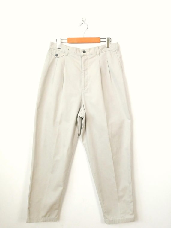 Vintage 90s Lee Casuals Women's High Rise Pleated Chino Pants - Etsy