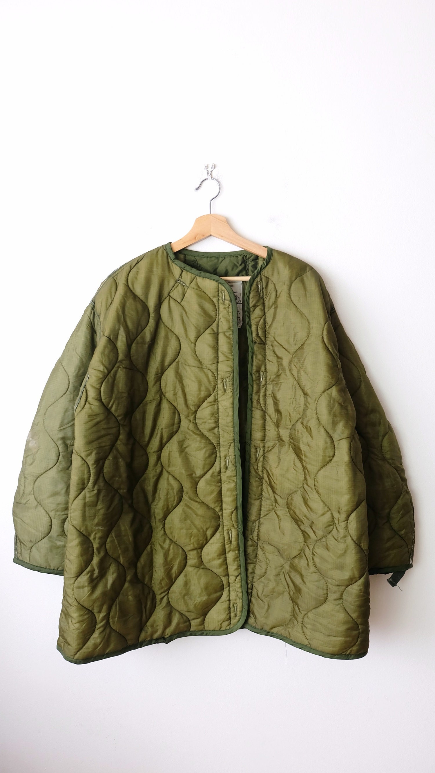 Military Quilted Jacket Etsy