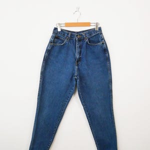 Vintage 90s Chic Women&#39;s High Waist Denim Tapered Jeans/Moms Jeans/W27