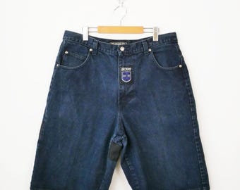 Vintage Embroidered Y2K Jorts – Baggy Women's Black Denim Shorts