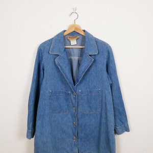 Lands' End Vintage 90s/2000s Denim Shirt Jacket Women's Xs/s Lands' End Vintage 90s/2000s Denim Shirt Jacket Women's Xs/s