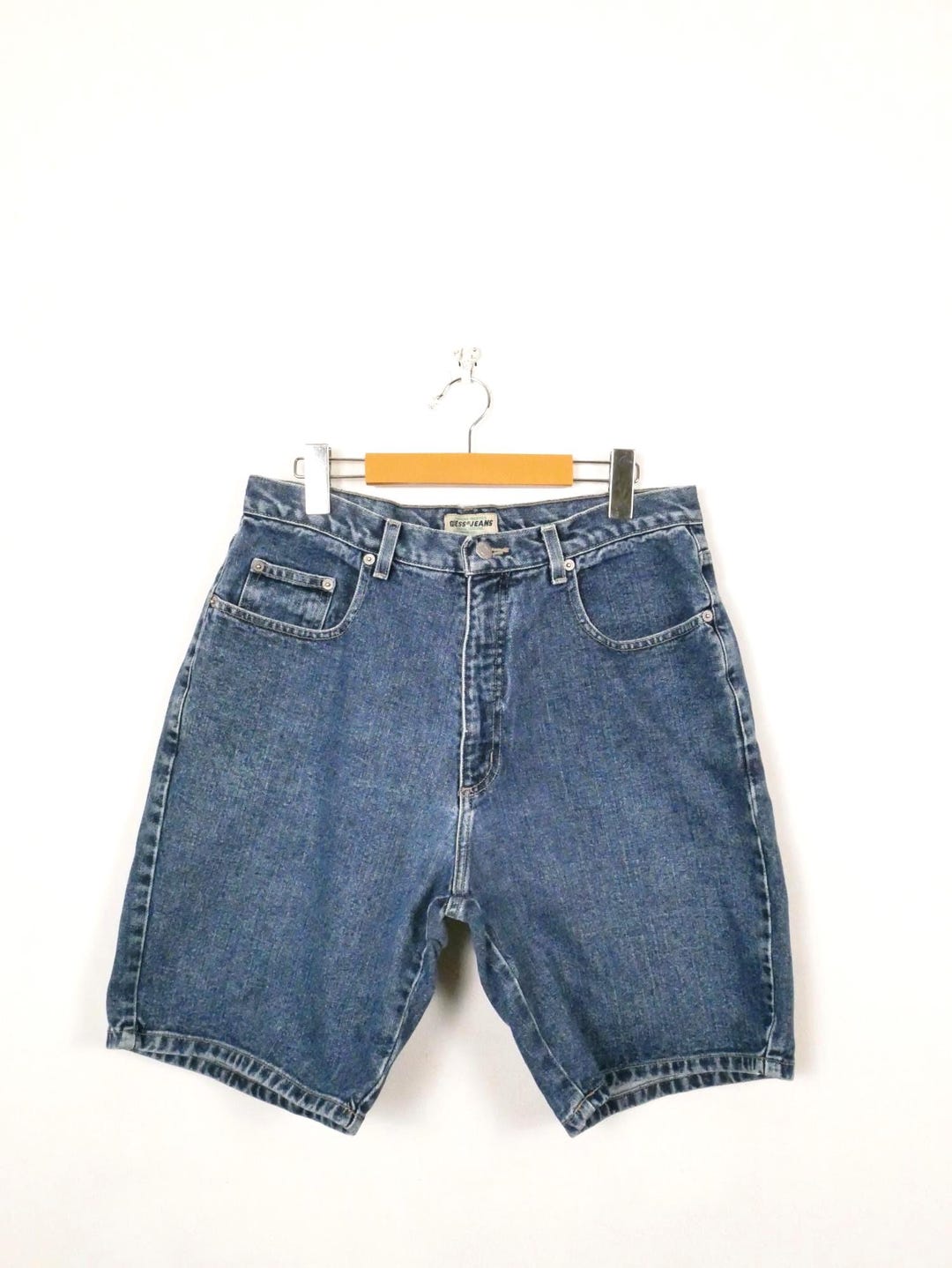 Vintage 90s Guess Jean Men's Denim Short/jorts/w31 - Etsy
