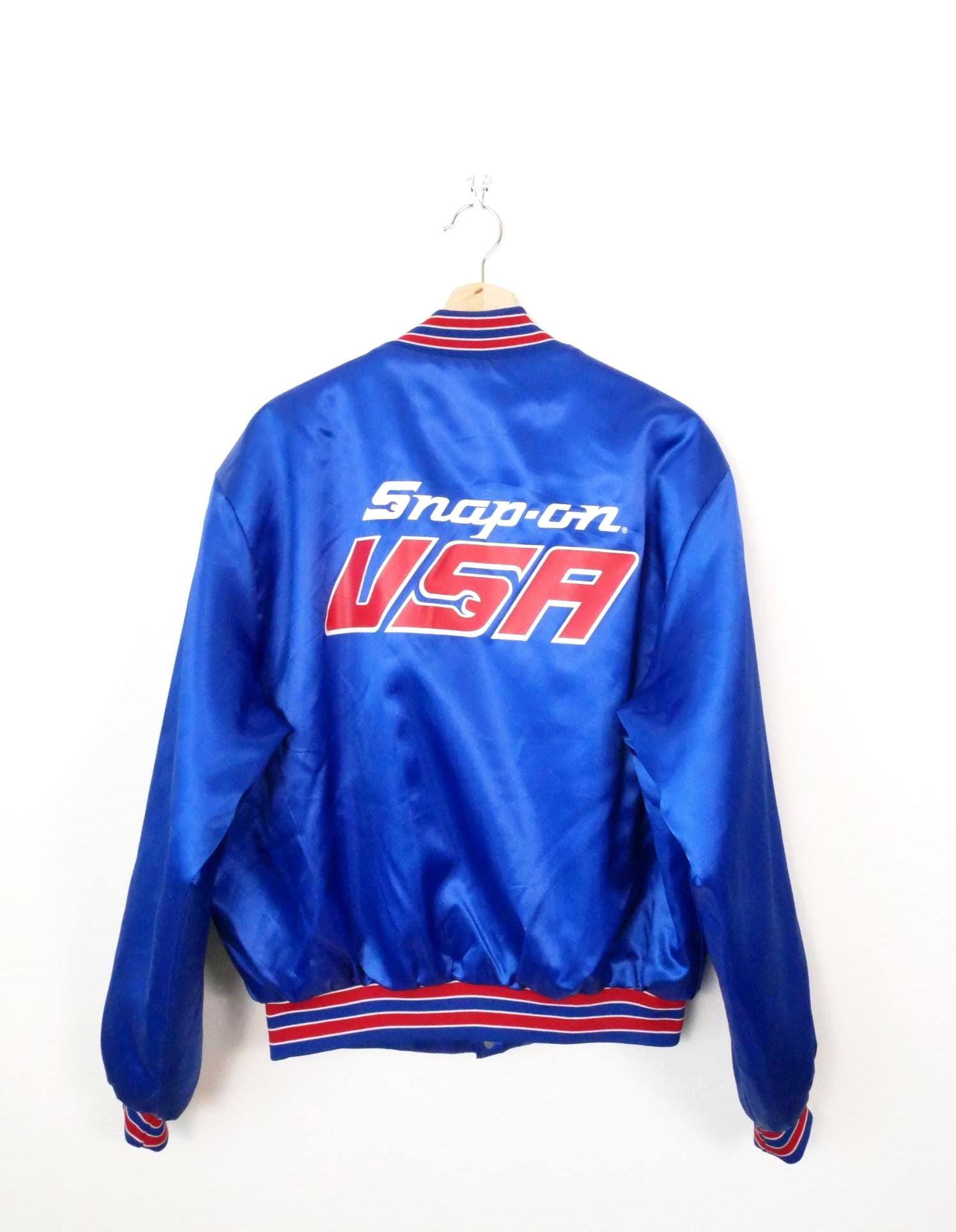Snap-on 90sスタジャン Black Vintage 90s Snap On Racing Jacket - Maker of Jacket