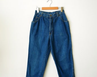 Vintage Zena Jeans High waisted Denim Tapered Lightweight Jeans/mom's Jeans from 80's/W25