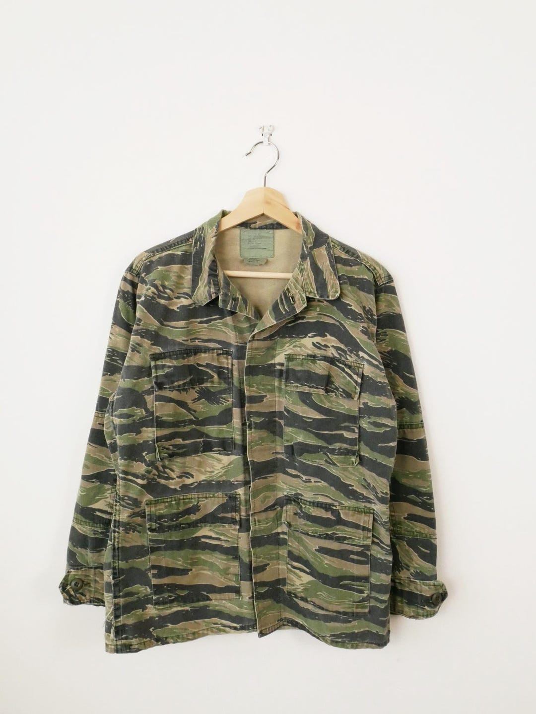 Original U.S. Military Uniform Men Jacket Digital Tiger Stripe Camouflage
