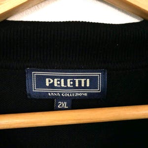 Vintage 3D-gebreide trui in Peletti Coogi-stijl met kwartrits afbeelding 4