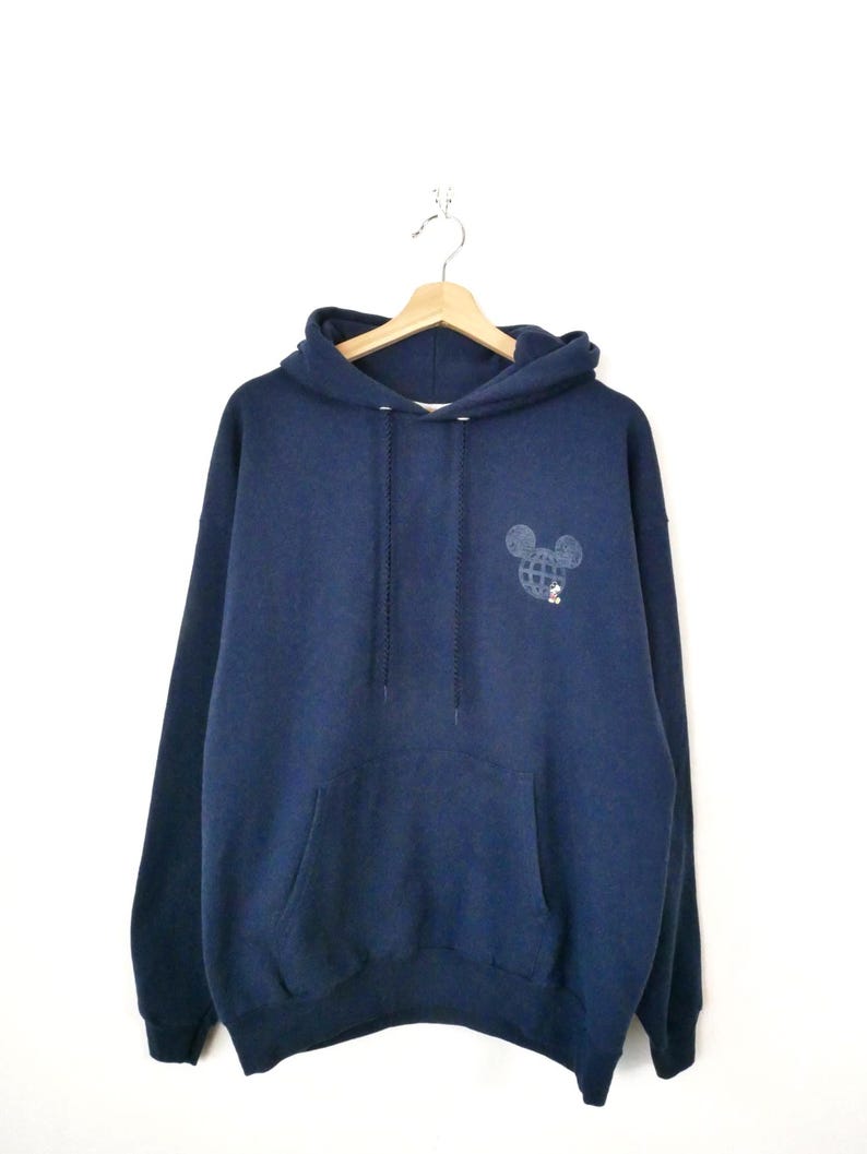 Disney Parks Navy Mickey Mouse Walt Disney World Hoodie-Y2K image 1