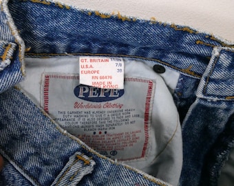 Vintage Pepe Jeans High waisted Denim Tapered Pants/mom's Jeans/W25