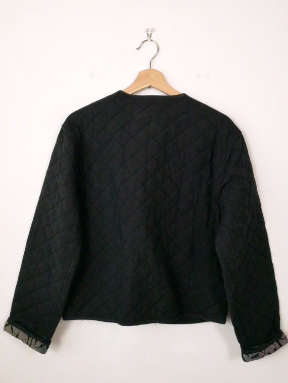 Vintage Sacred Threads Black/Patchwork Quilted Bu… - image 6