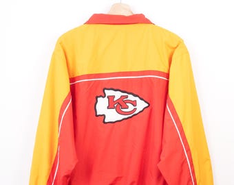 NFL Kansas City Chiefs Men’s red yellow windbreaker jacket