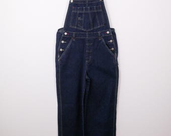 Liberty Salopette Uomo In Denim Rigido - Classica Dal 1912, Bretelle Regolabili, 5 Tasche, Accenti Verdi - 2
