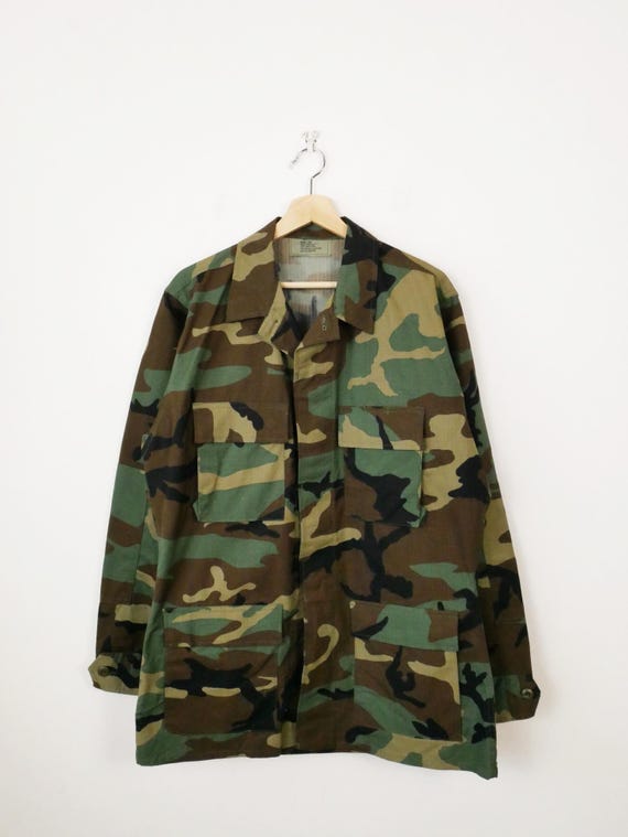 ヴィンテージ 米軍 コンバット BDU ウッドランド カモフラージュ 