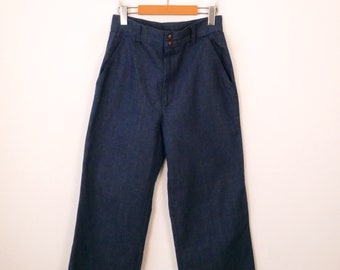 Vintage Stuffed Jeans High Waist Baggy Pants/Wide Jeans/W28