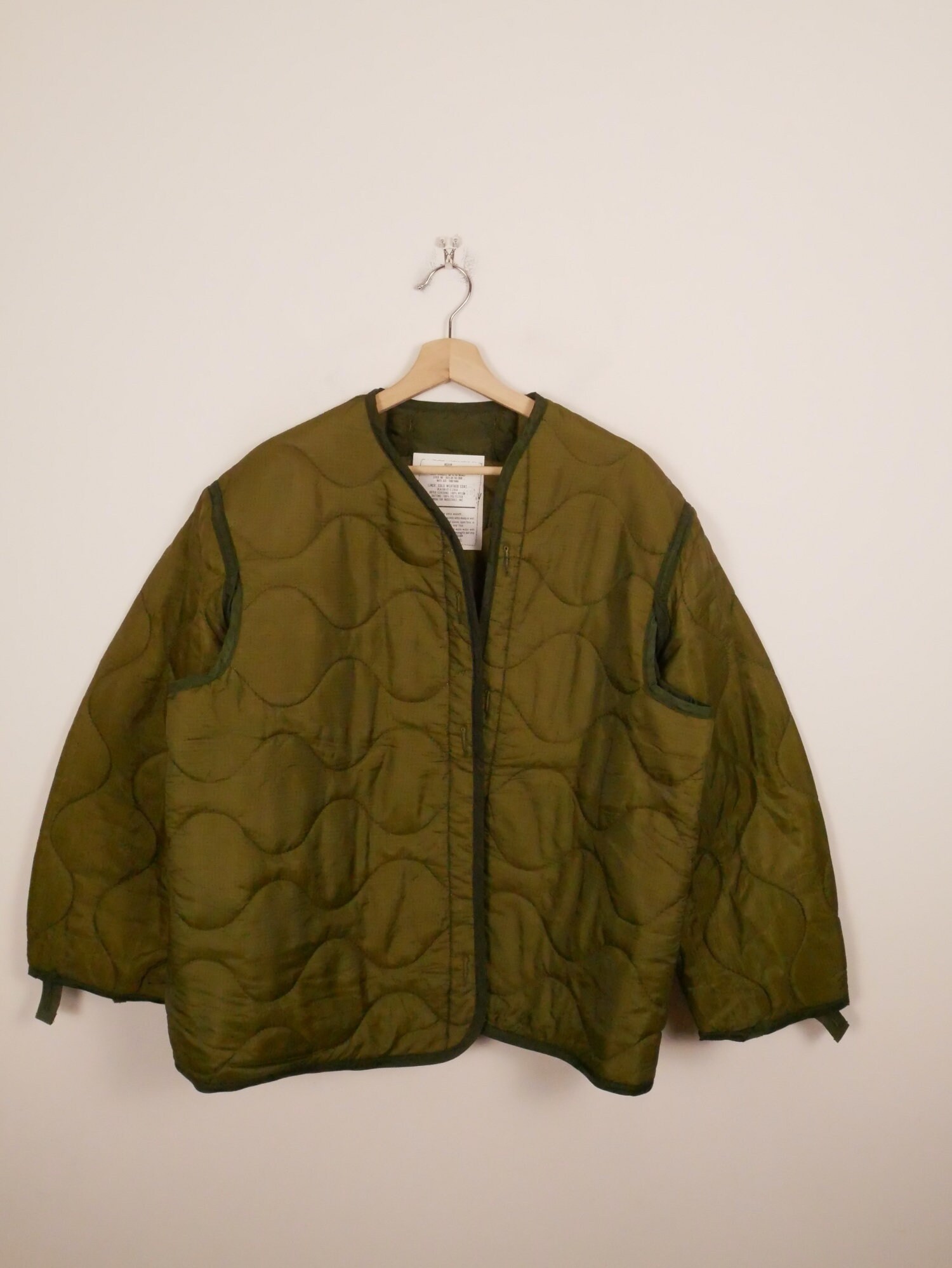 Vintage US Military M65 Jacket Lining/army Quilted Liner/medium - Etsy