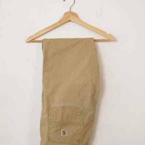 Men&#39;s Carhartt Tan Straight Fit Work Pants/W37