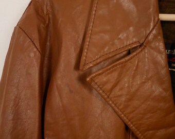 Vintage 1970's Ralph Edwards Sportswear Men's Leather Coat