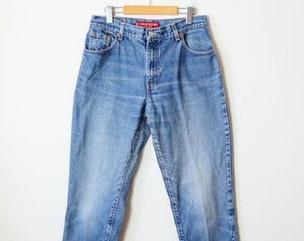 Levi's 550 Blue High Rise Relaxed Tapered Jeans/Mom's Jeans/W30