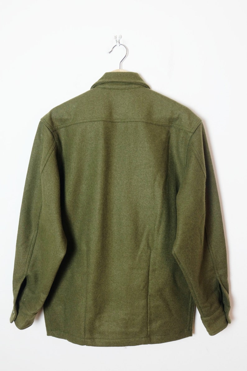Vintage 1980's Canadian Army Cold Whether Wool Field Shirt/Deadstock/NEW/XS/S/M image 8