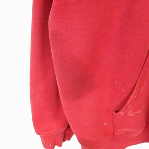 Carhartt Distressed Men's Red Paint Splatter Hoodie 2XL Bild 7