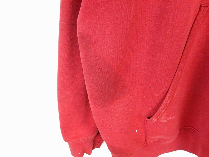 Carhartt Distressed Men's Red Paint Splatter Hoodie 2XL Bild 7