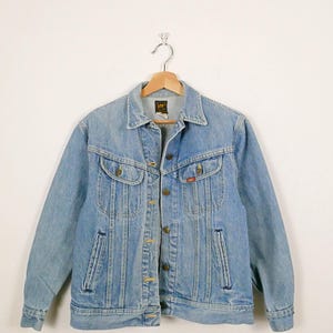 希少80s Lee トラッカージャッケット ヴィンテージ 80s Lee ディストレスト デニム トラッカー