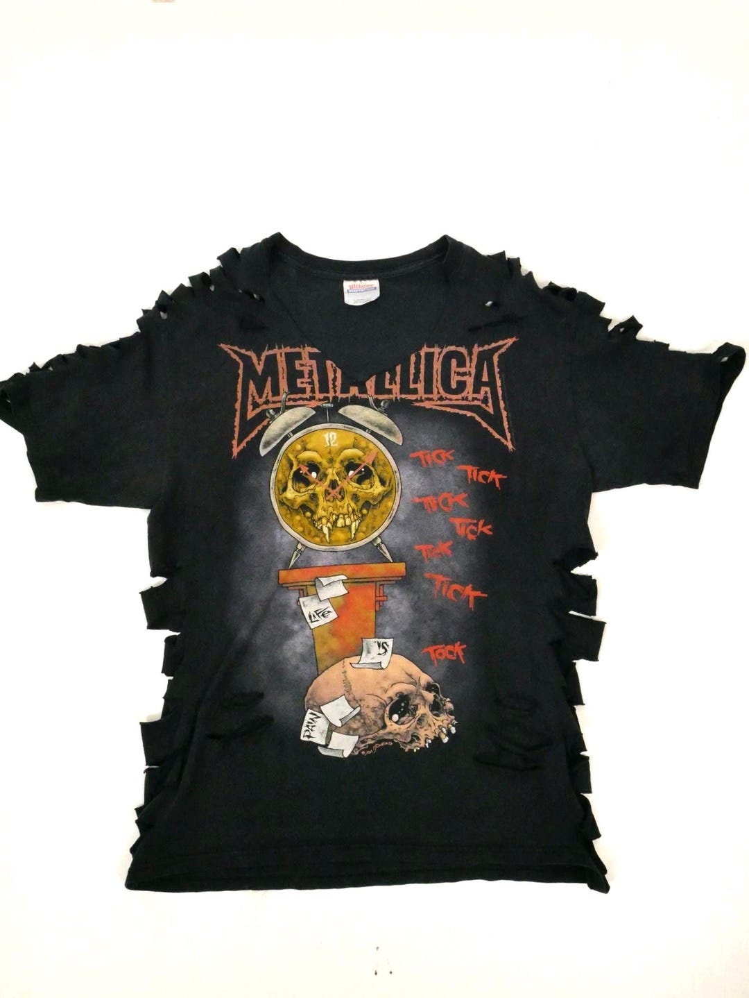 87 メタリカ llica 1988年製ヴィンテージ Tシャツ 1988 メタリカ ヴィンテージ レア '88 ヨーロッパツアー オリジナル