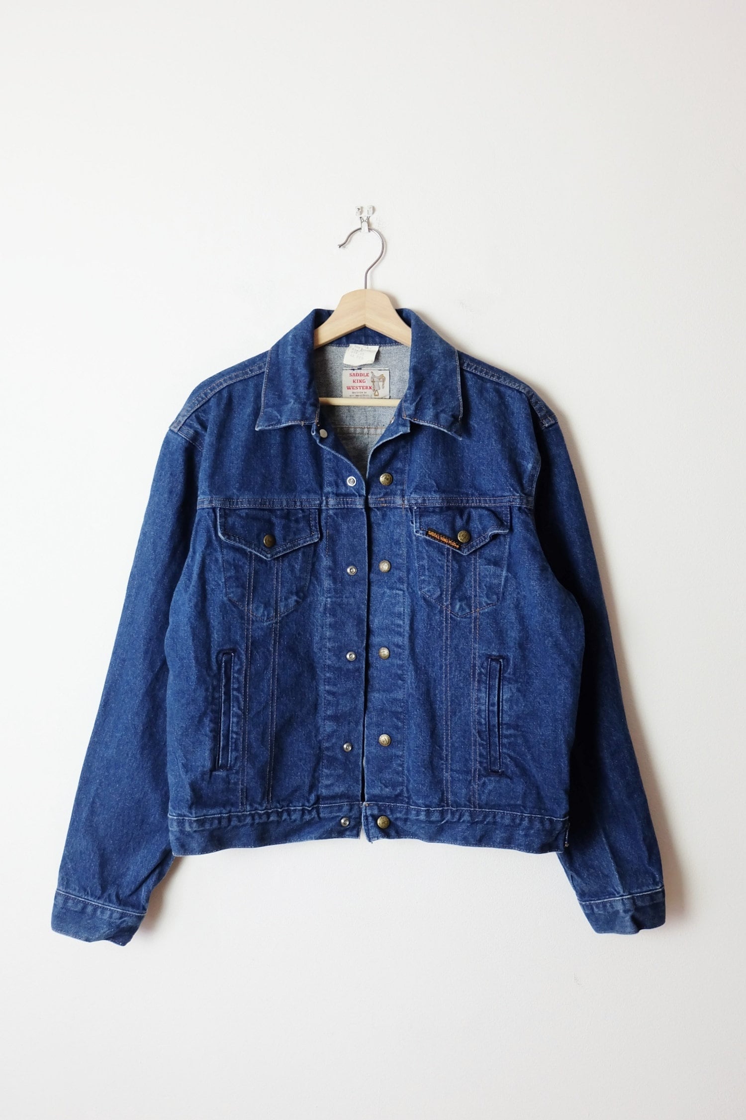 Vintage Saddle King Western Denim /jean Jacket From - Etsy