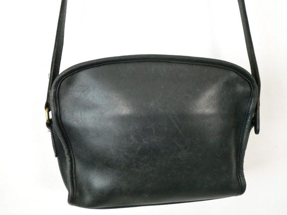90s Coach Women's Black Leather Metropolitan Crossbody Bag - Etsy