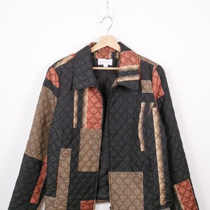 Vintage 1990s Erin London Women’s Patchwork Quilted Jacket
