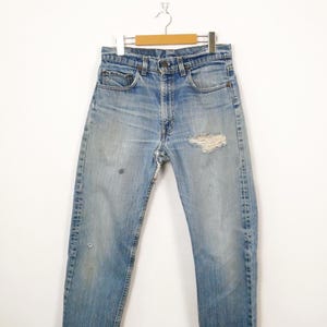 Vintage Distressed LEVI's 505 Men's Straight Leg Jeans/Damaged Jeans/W30