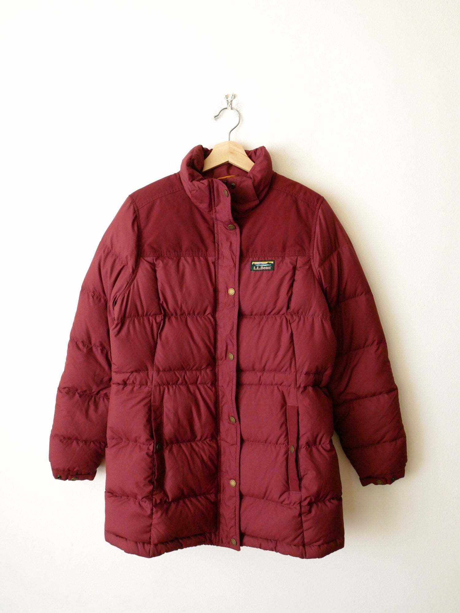 Women's Burgundy Down Jacket/insulated Jacket/women's S