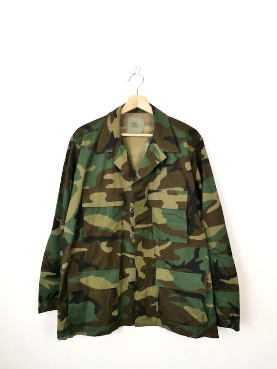 ヴィンテージ 米軍 コンバット BDU ウッドランド カモ フィールド 