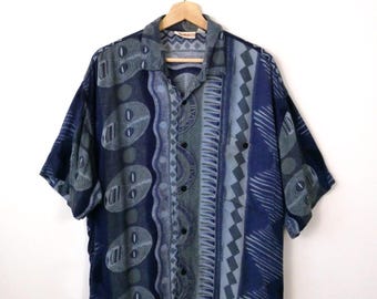 Chemise manches courtes Liberto gris foncé homme