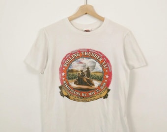 HARLEY / Davidson T-shirt / Y2K / Rolling Thunder Commemoration