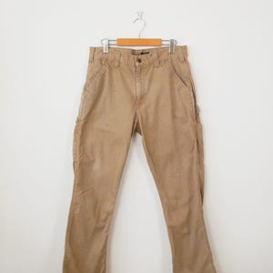 Distressed Carhartt Relaxed Fit Men&#39;s Carpenter Pants/W32