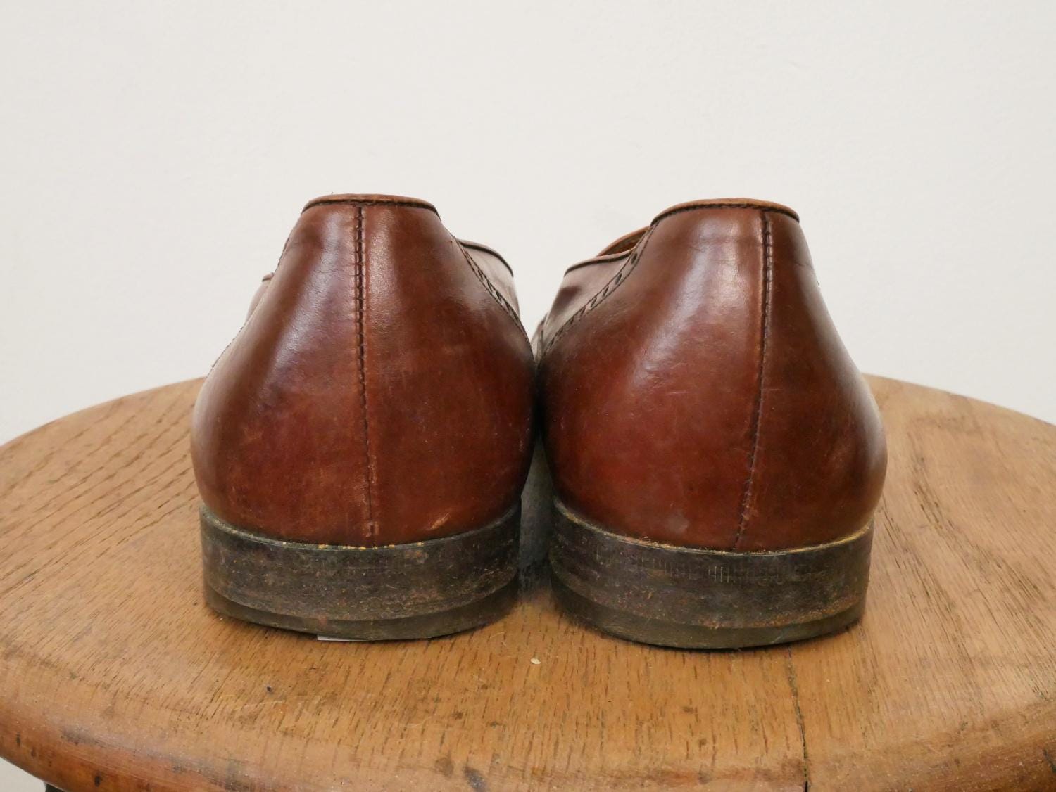 Salvatore Ferragamo‎ Brown Leather Wingtip Tassel Loafers Sz 8D Men main image 3