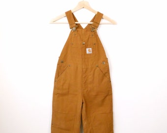 Kids Carhartt Insulated Overalls/Duck Canvas Overalls/Size 7