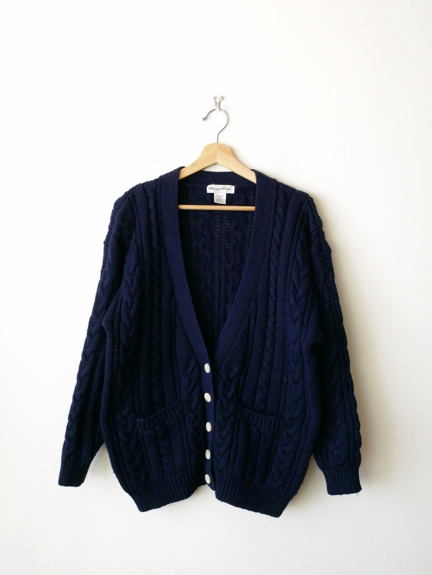 Cardigan, Navy Blue, Blue Cardigan, Brandy Melville, Long Sleeve, Navy Blue  Cardigan 