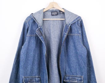 Vintage Blassport Women's Denim Hooded Jacket