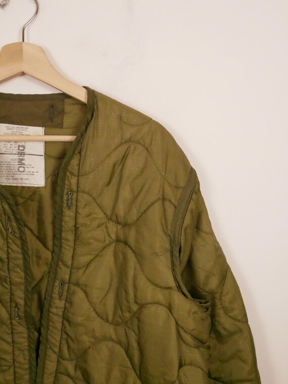 Vintage US Military M65 Jacket Lining/Army Quilte… - image 3