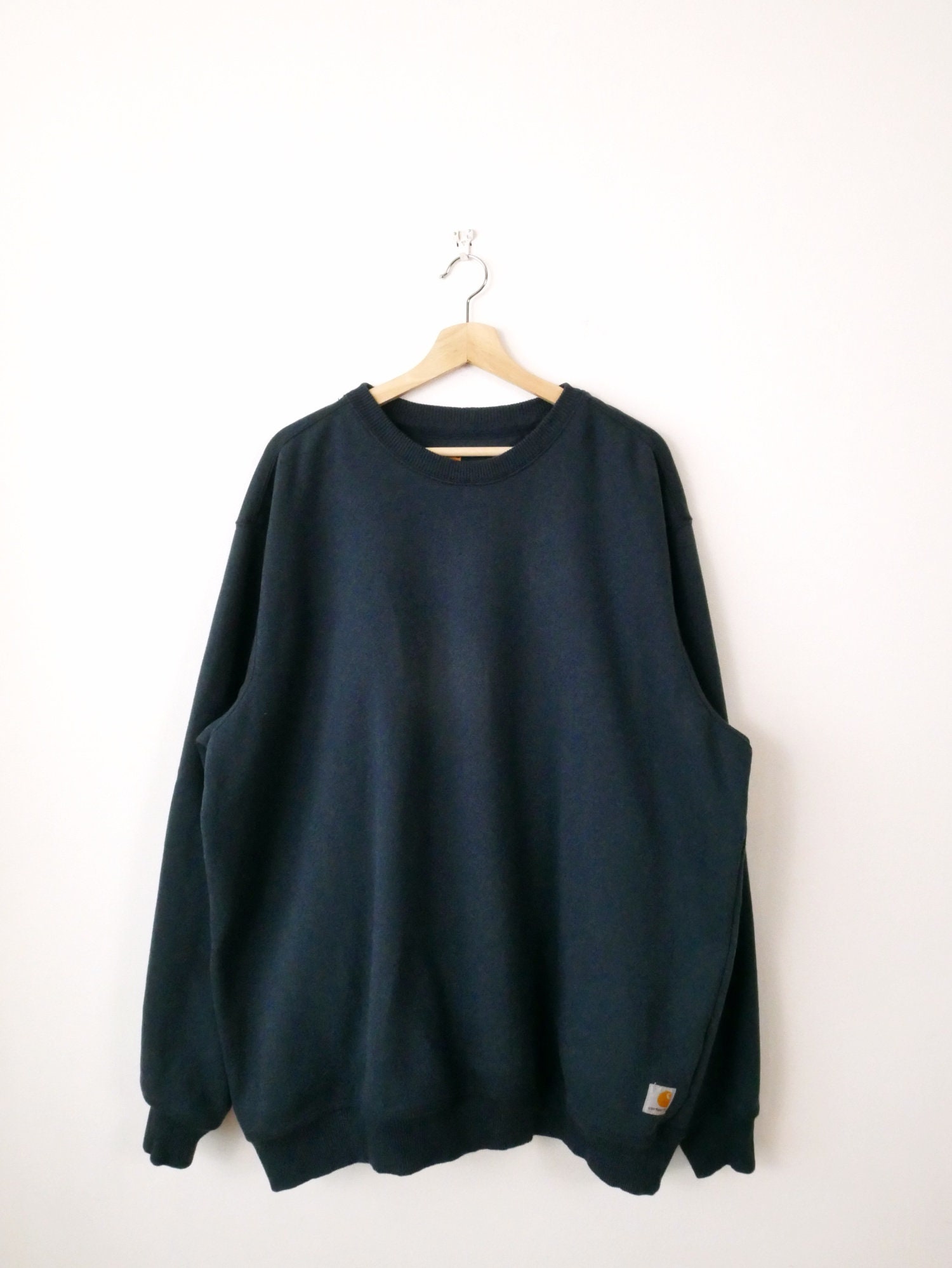 Carhartt Men's Navy Blue Crewneck Sweatshirt/men's 2xl/unisex