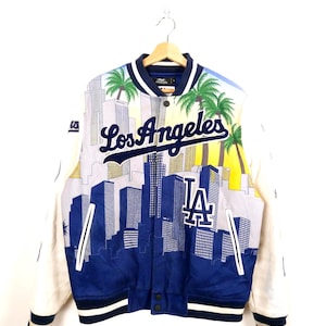Pro Standard Los Angeles Dodgers Herren Skyline Graphic Varsity Jacke - wie besehen