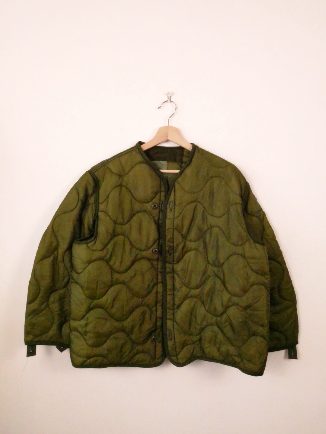 M65 Jacket Inner Unworn-vintage US Military M65 Jacket Lining/army Quilted Liner/medium ...