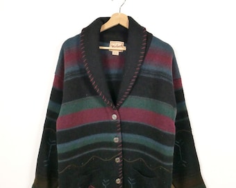 Vintage Woolrich Blanket Coat Szxl - Etsy
