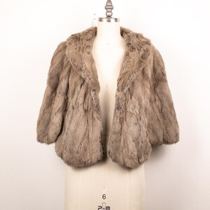 Reserved***Vintage 1950s Women’s Taupe Mink Fur Jacket