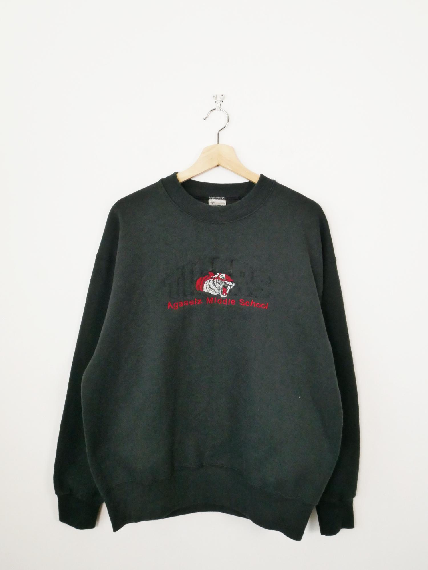 \"90s fruits\" sweatshirt XL USA製 black Vintage 90s Fruit of the Loom Sweatshirt Womens 2XL Black 50