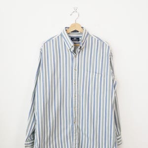 Vintage Stafford Country Collection Striped Oxford Cotton Shirt/men's L -  Etsy