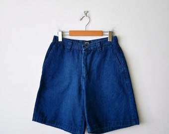 Vintage Riders High Waisted Jean Shorts/Denim Pleated Shorts from 90's/W26